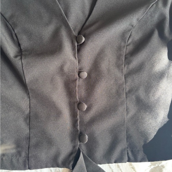 Black Button-Up Top - Picture 4 of 6